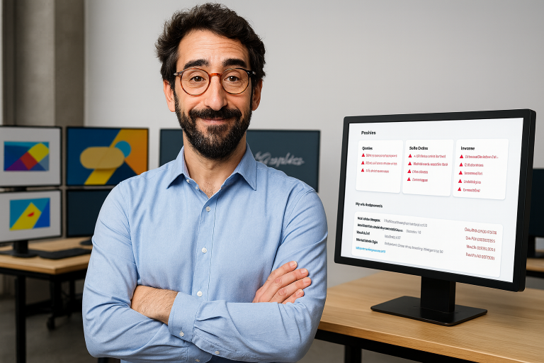 Person working on screen printing