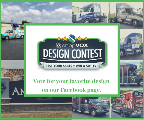 shopVOX design contest promo.