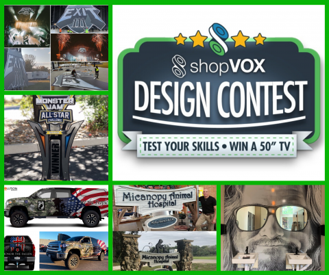 shopVOX design contest images.