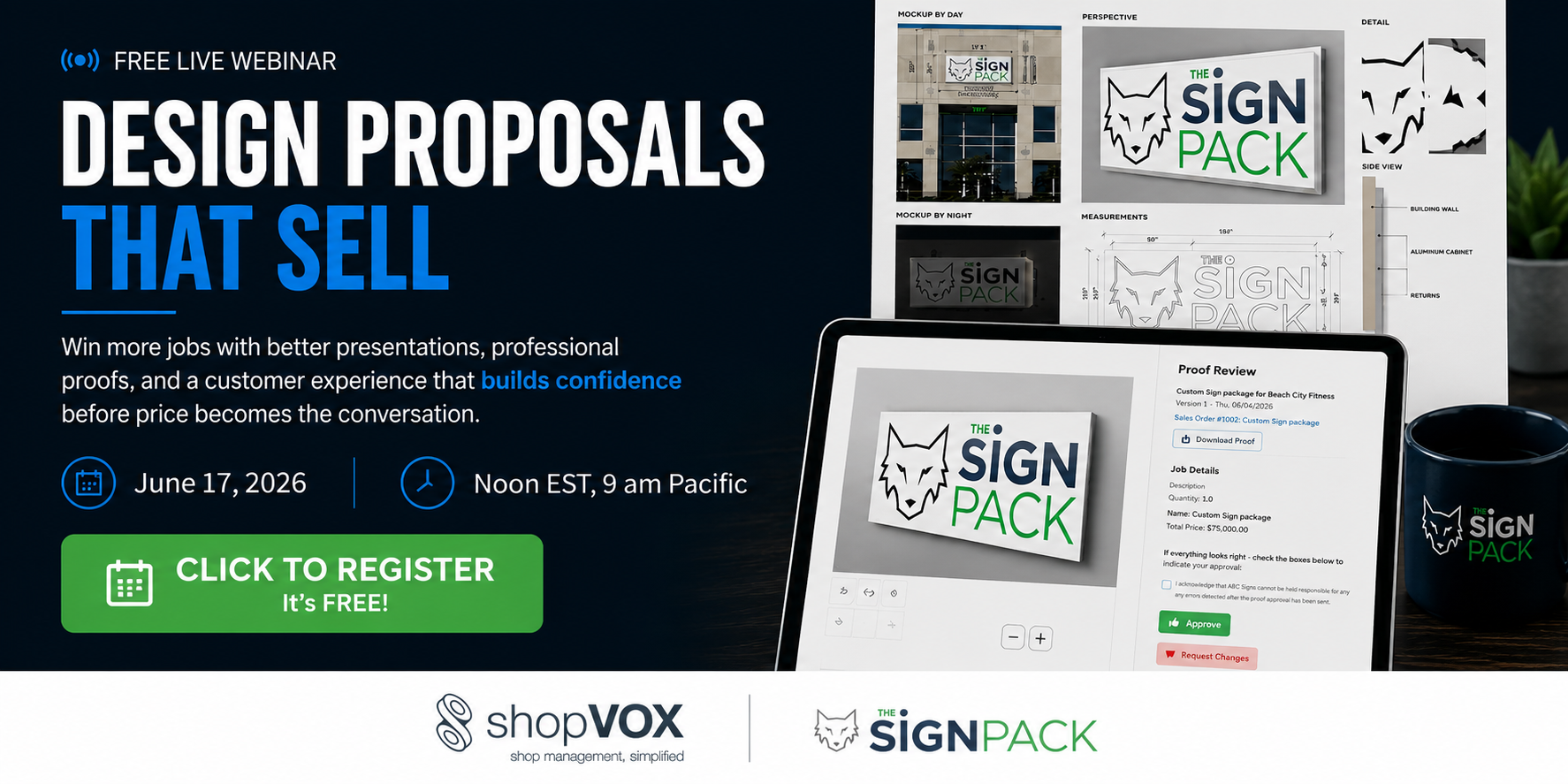 Design Proposals That Sell – Free Live Webinar, June 17 2026, Noon EST / 9am Pacific